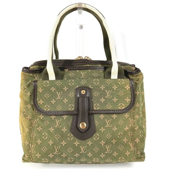 LOUIS VUITTON M92507 Monogram mini Sac Mary Kate Hand Bag Canvas khaki - Picture 1 of 16
